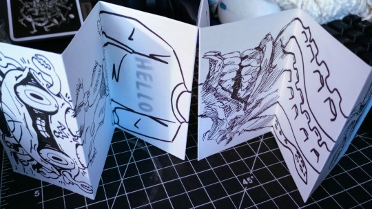 An exquisite corpse zine by rapidpunches, erbmaster, and killdozersuperfund